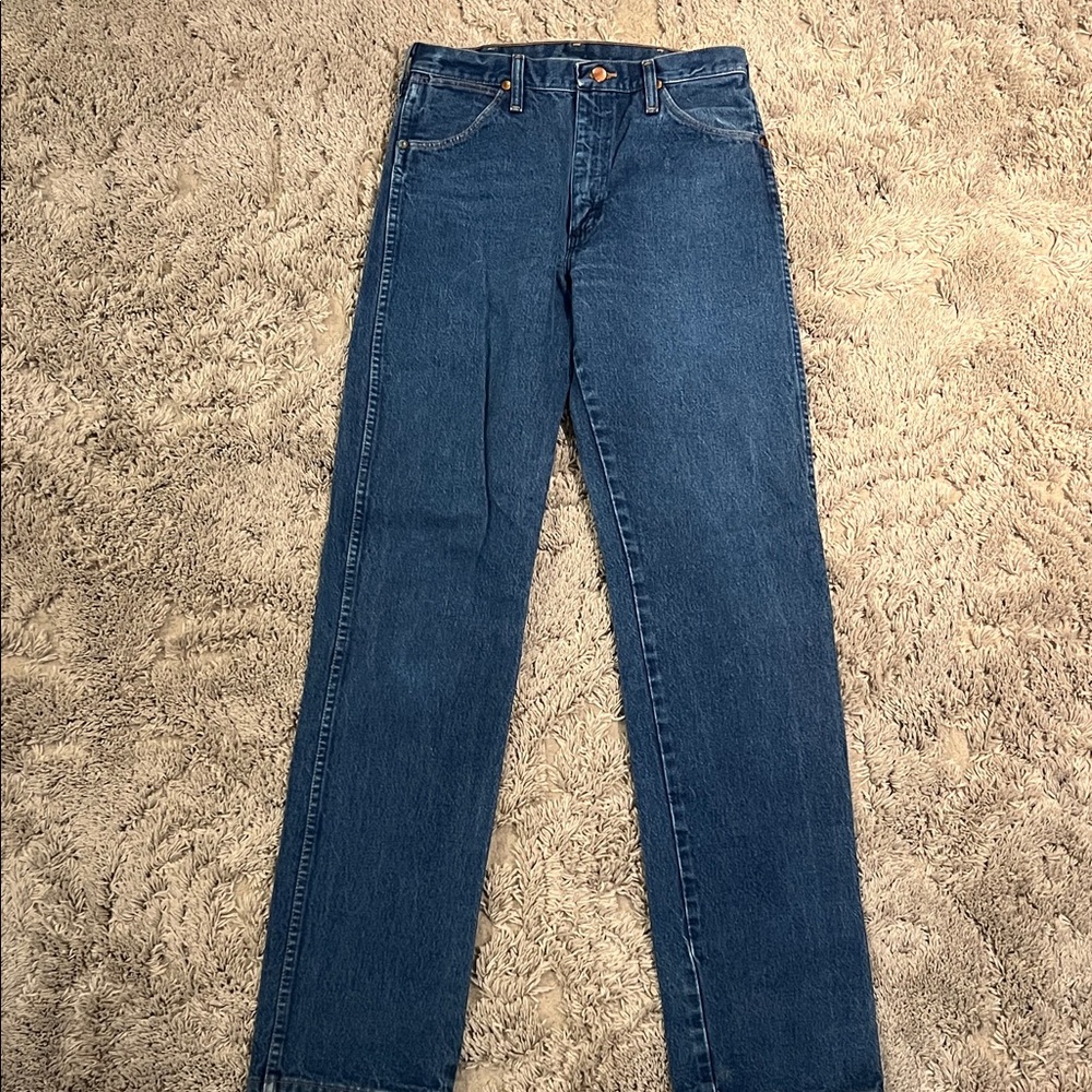 Men’s Wrangler Straight Blue Jeans 30X36